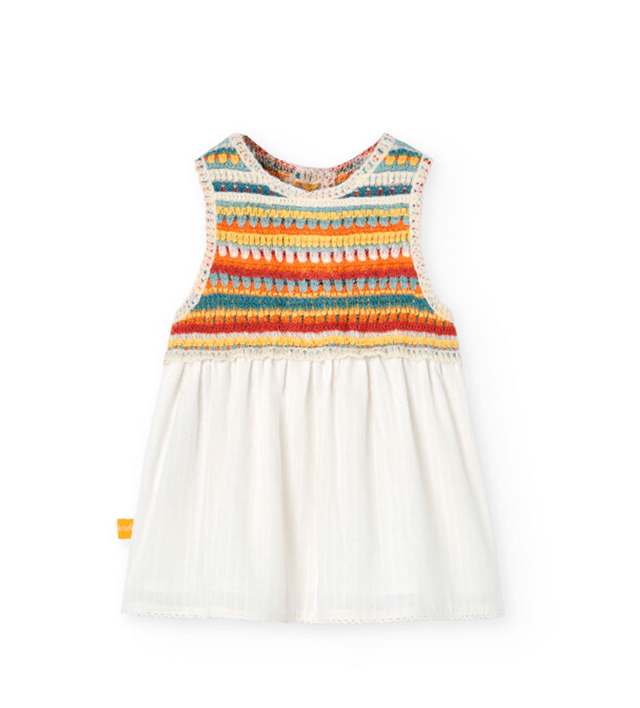 Boboli - vestito con culotte crochet 