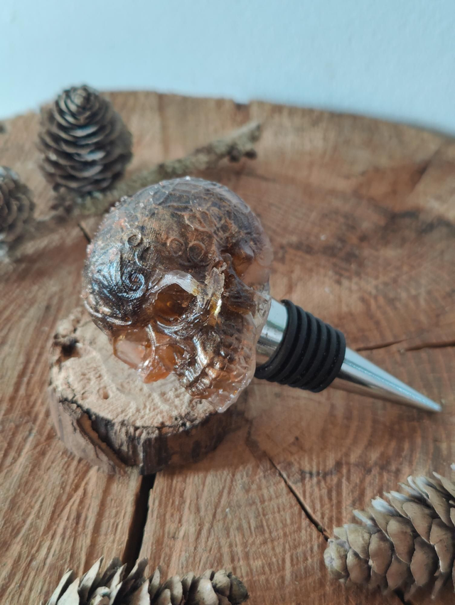 Bouchon de bouteilles réutilisable modèle Skull Vintage