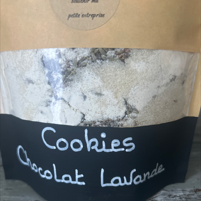Cookies chocolat lavande 