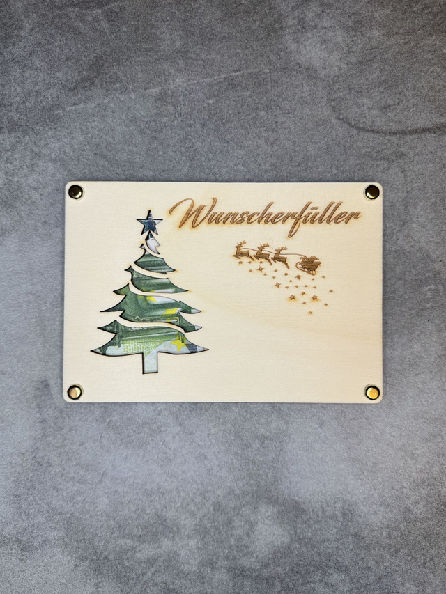Geldgeschenk "Wunscherfüller Santa"