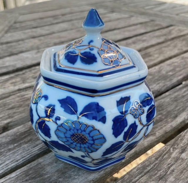 Vintage porcelain jar