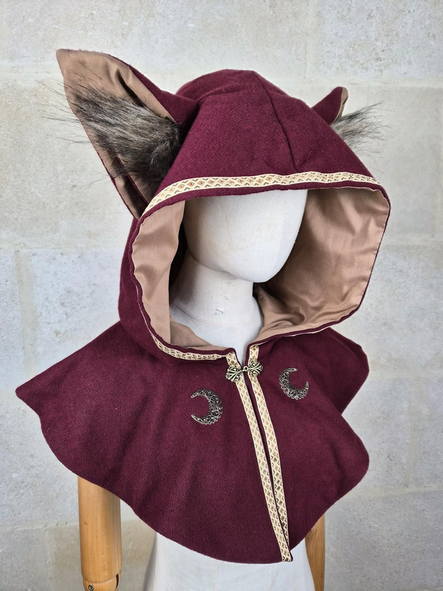 Capuchon à oreilles Rouge