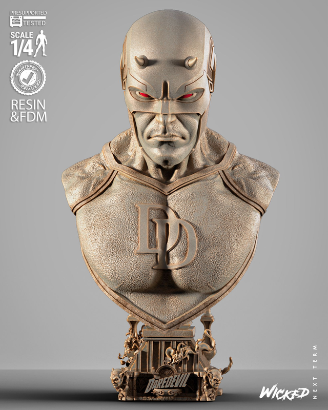 Buste portrait DAREDEVIL série Marvel comics