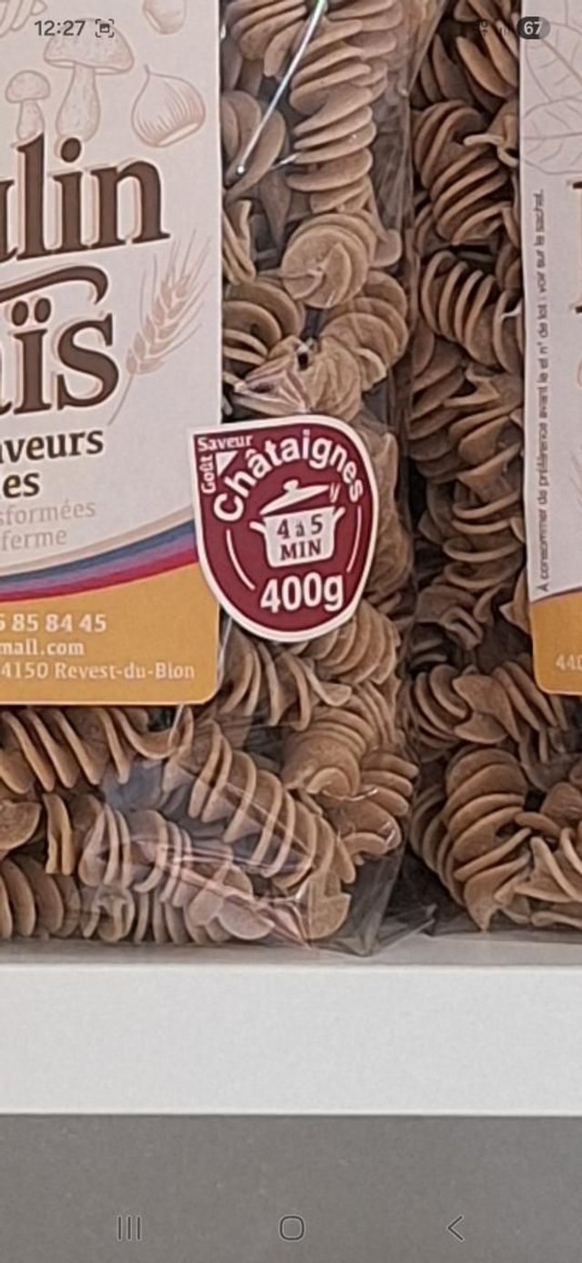 Pâtes châtaigne 400gr
