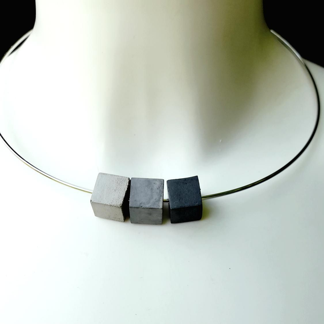 Concrete Choker Necklace 