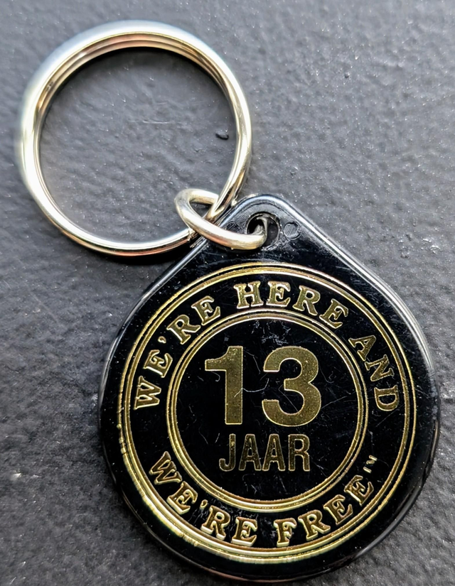 13 jaar plastic coin 