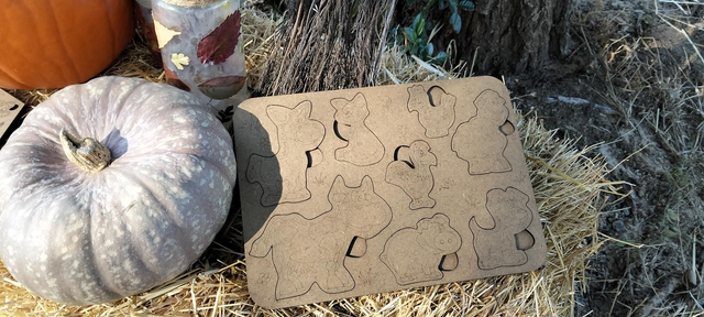 Puzzle animales rectángulo 
