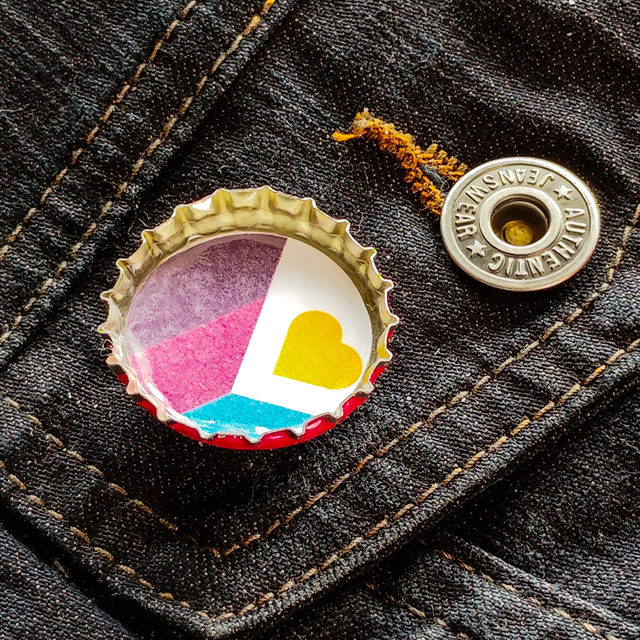 Polyam - Bottle Cap - Pin - [PIN-PO-BC]