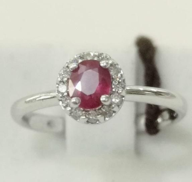 G.A DIAMONDS Valenza Anello con rubino 