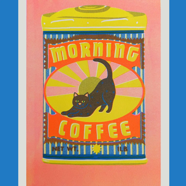 A4 Risograph Morning Coffee Print