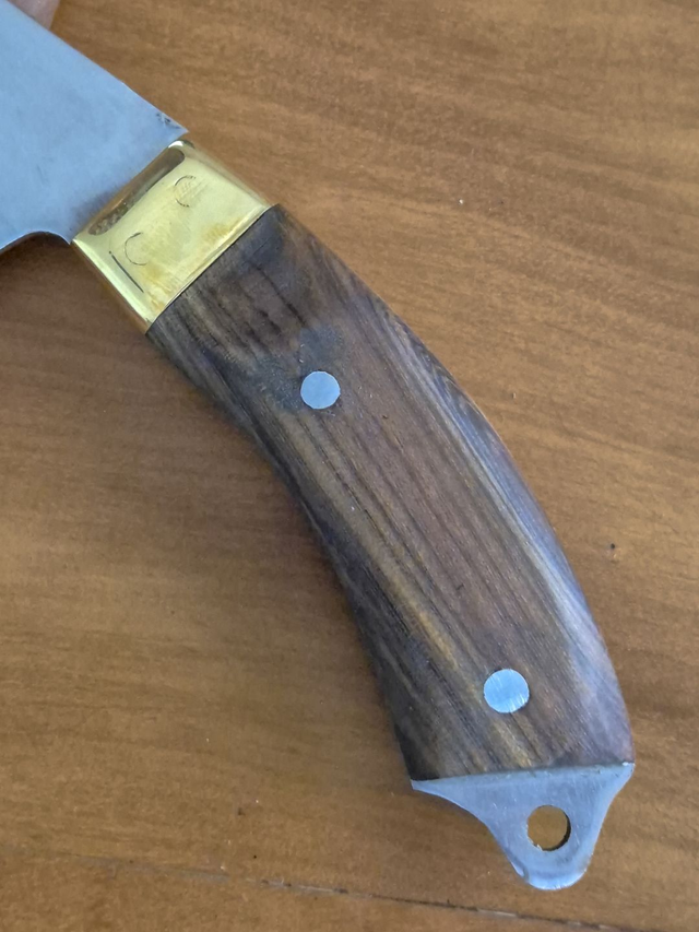 Faca Coreadeira Bruta Skinner 5 Pol Inox 420c Madeira Nobre