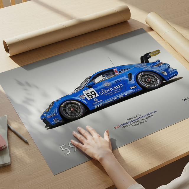 C230912 Porsche 992GT3Cup PCCGB23 RedlineRacing #59 Side