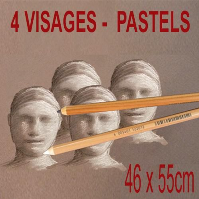 4 visages - 46x55cm - 350€