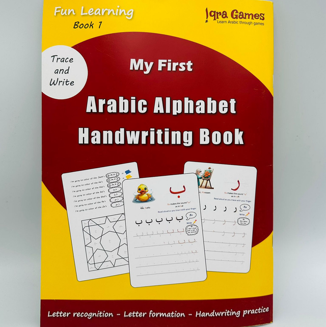 My First Arabic Alphabet handwriting book
