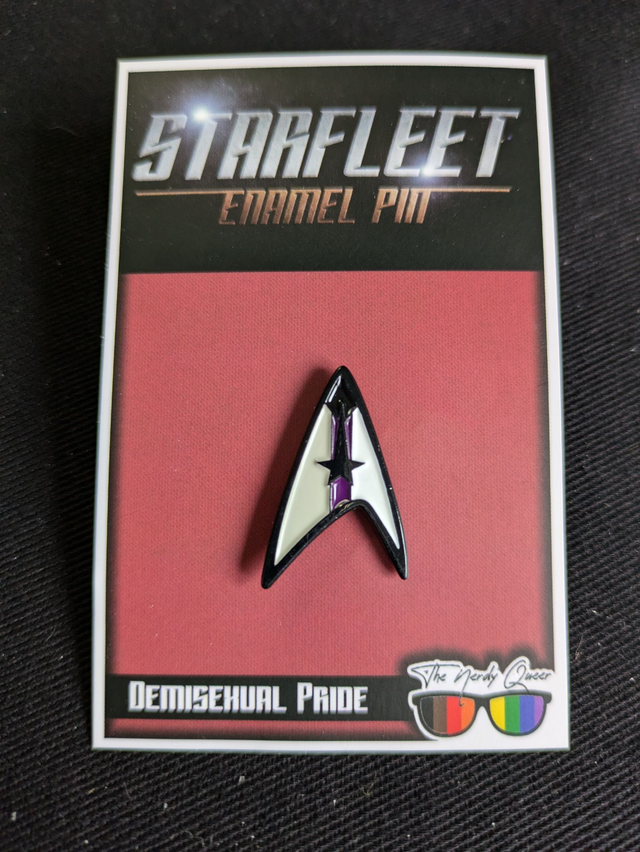 Starfleet Insignia Demisexual Pride Flag Soft Enamel Pin Badge