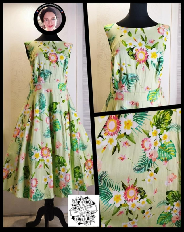 Robe Hearts & Roses Luisa Tropical Swing T46