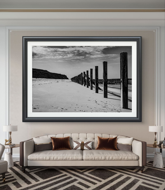 Happisburgh Norfolk - The Old Sea Defences - Print Only
