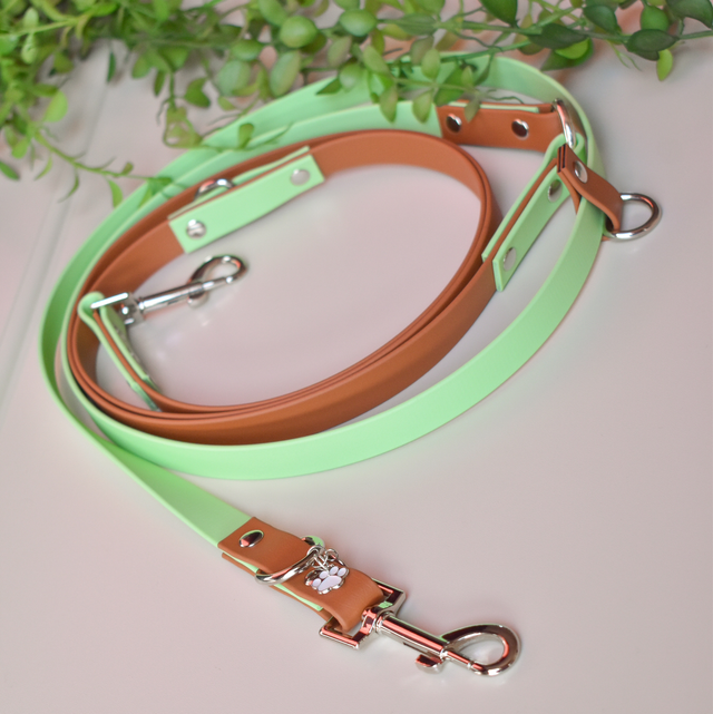 Handsfree Biothane Leiband "munt"