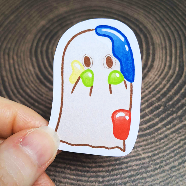 Ghost Paint Stickers