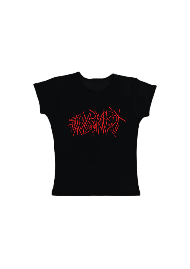 Rottenplantmarket Baby tee noir