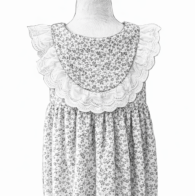 Création robe camélia 