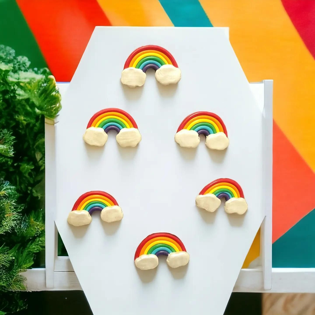 Magnets arc en ciels nuage 