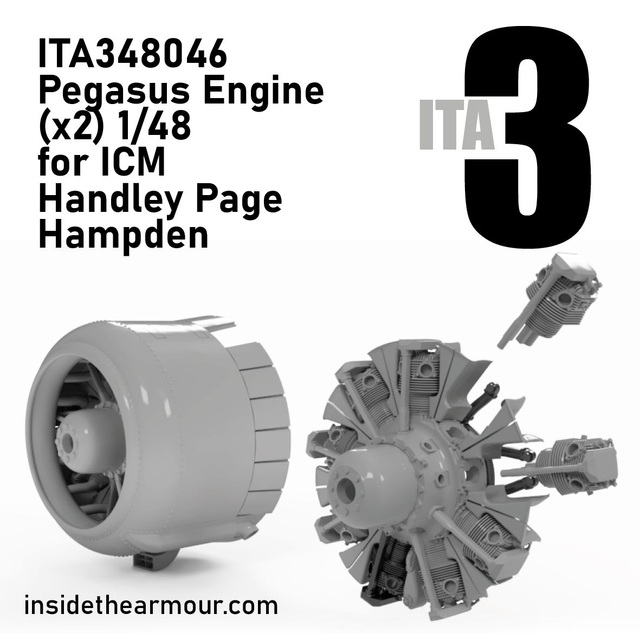 ITA3 - ITA348046 Pegasus Engines (x2) for ICM Hampden