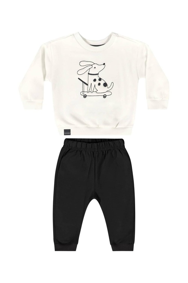 Conjunto Preto e Branco Dogs