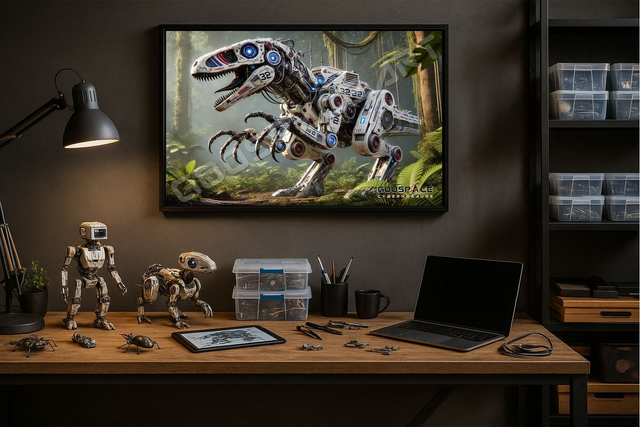 Cadre Cybernosaure Therizinosaure (10)