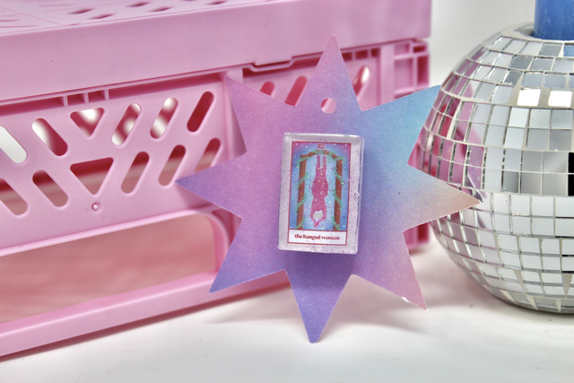 The Hanged Woman Tarot Croc charm