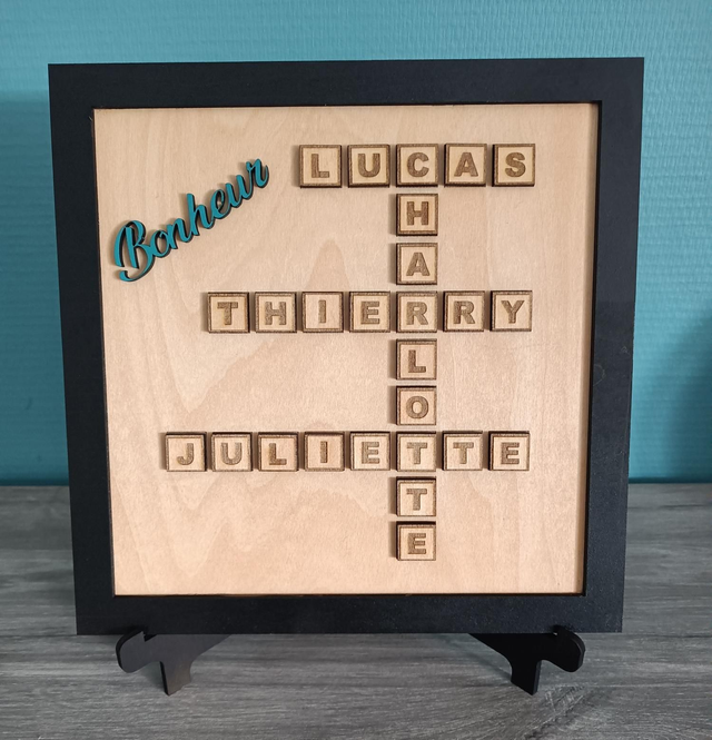 Cadre scrabble famille