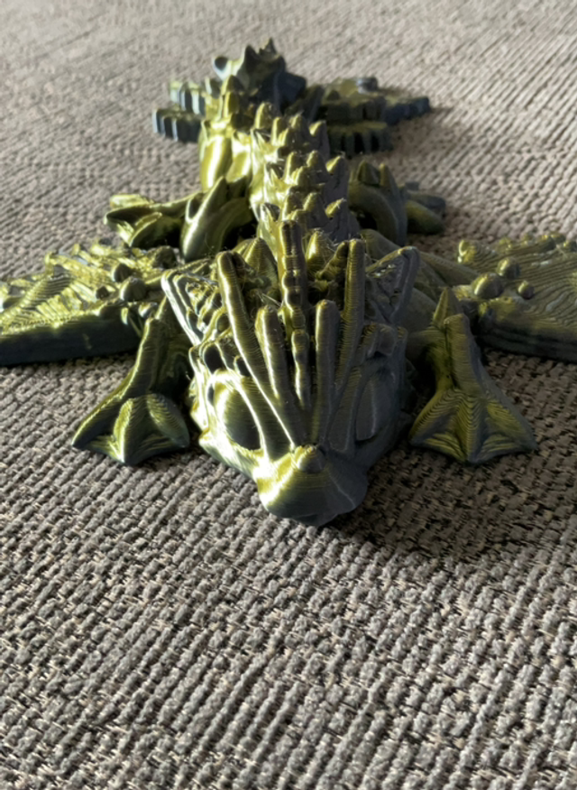 Golden Blue Water dragon Wyvern