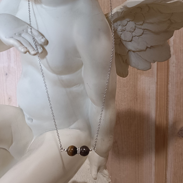 Collier chaine Œil de tigre