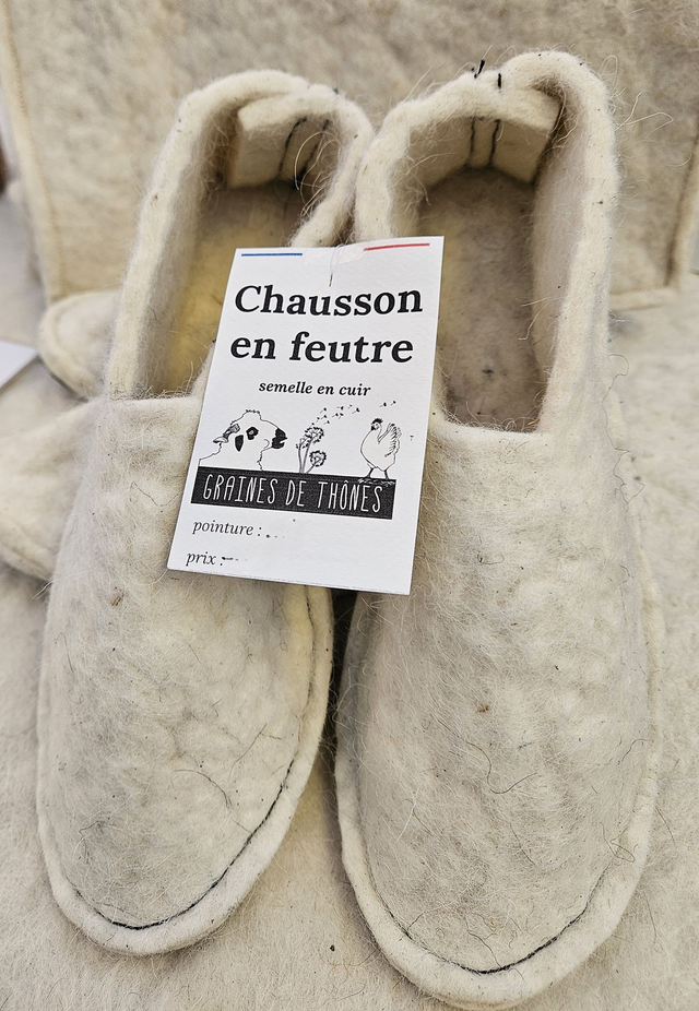 Chaussons en feutre