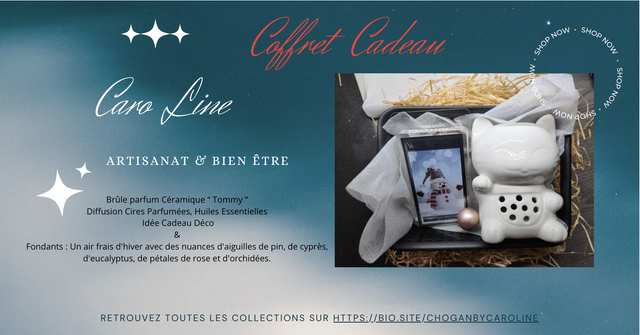 Coffret Cadeau Brule fondant en céramique &quot; tommy &quot;  &amp; fondants 