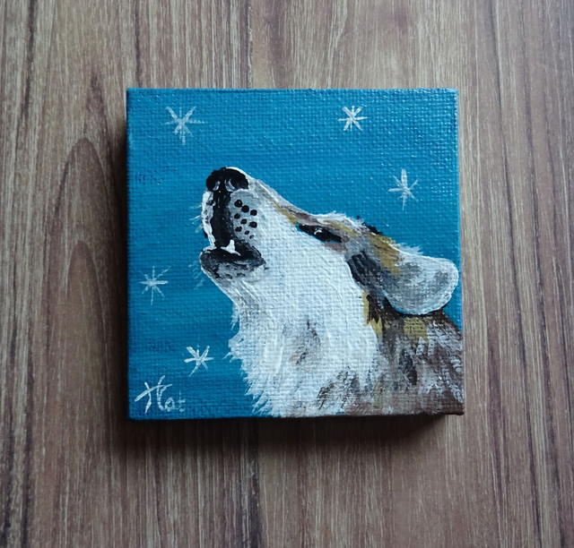Mini  peinture magnétique LOUP 