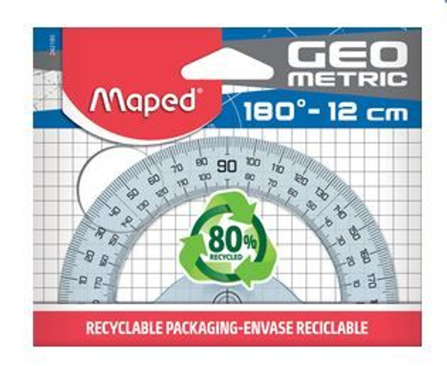 Maped Rapporteur demi-circulaire géométrique 180 degrés