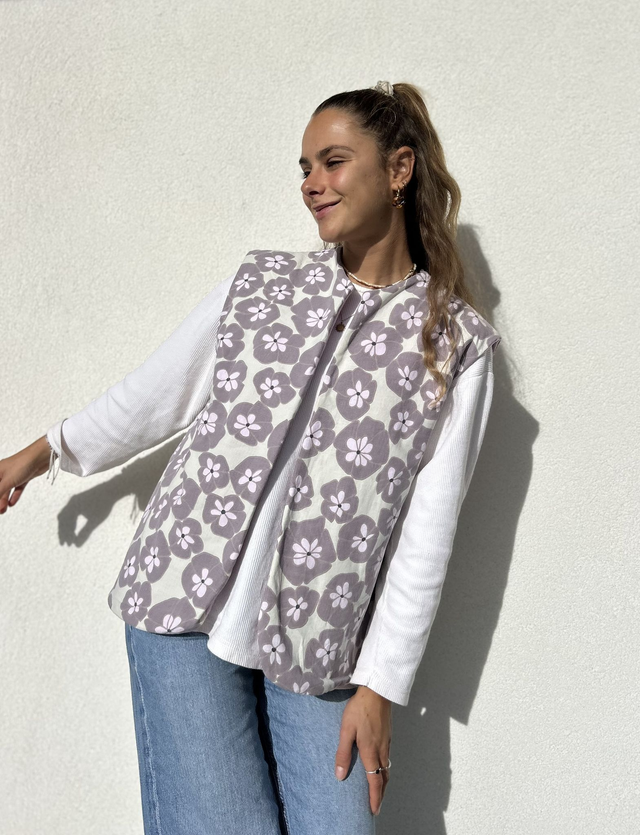 Gilet de berger - Myosotis