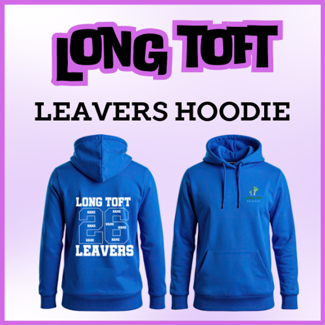 Long toft primary Leavers hoodie