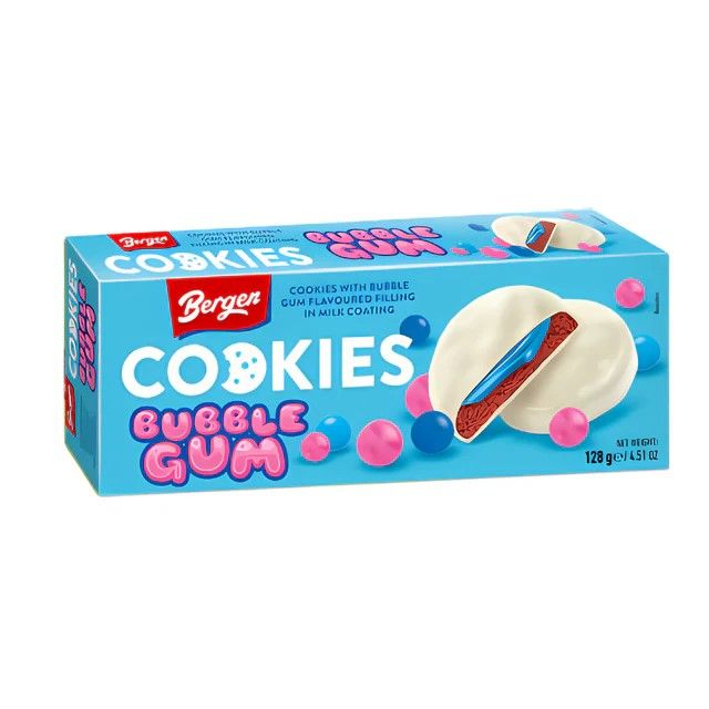 Bergen Bubble Gum Cookies 128g
