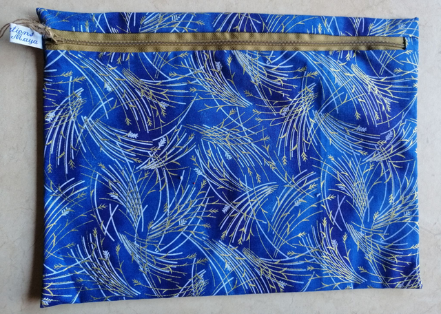 Pochette zippée XL coton