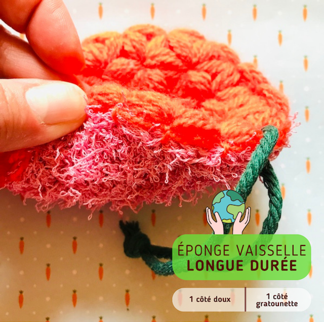Éponge à vaisselle éco-responsable