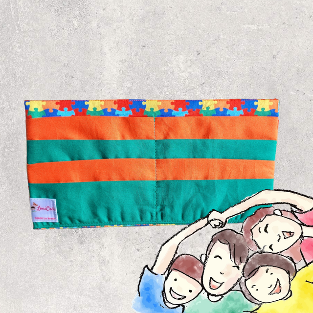 Porte Carte Rectangulaire &quot;motifs Puzzle&quot;