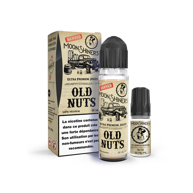 Pack 50ml + 10ml Old Nuts Moonshiners Le French Liquide - 03mg