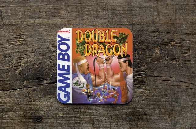 Nintendo Gameboy Double Dragon Printed MDF Coaster