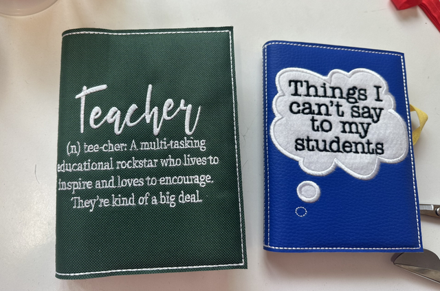 Students quote notebook cover