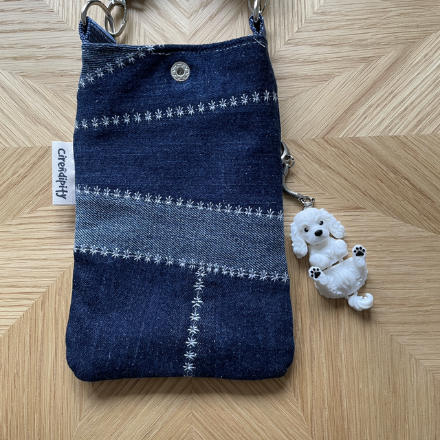 Dotty spaniel phone pouch