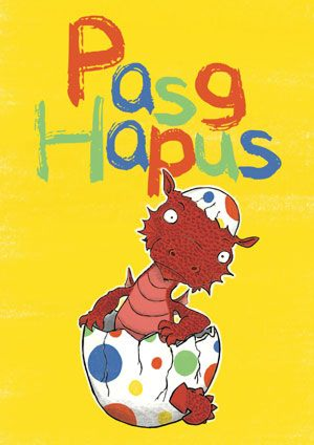  'Pasg Hapus' (Happy Easter) A5 Greetings Card
