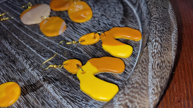 Clay earrings Sunrise (design 3)