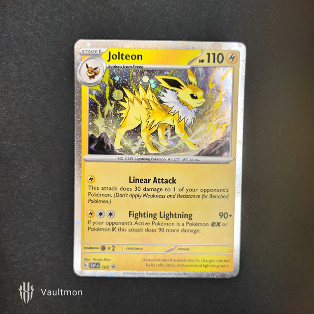 Jolteon  SVP169 SV Black Star Promo Cosmos Holo